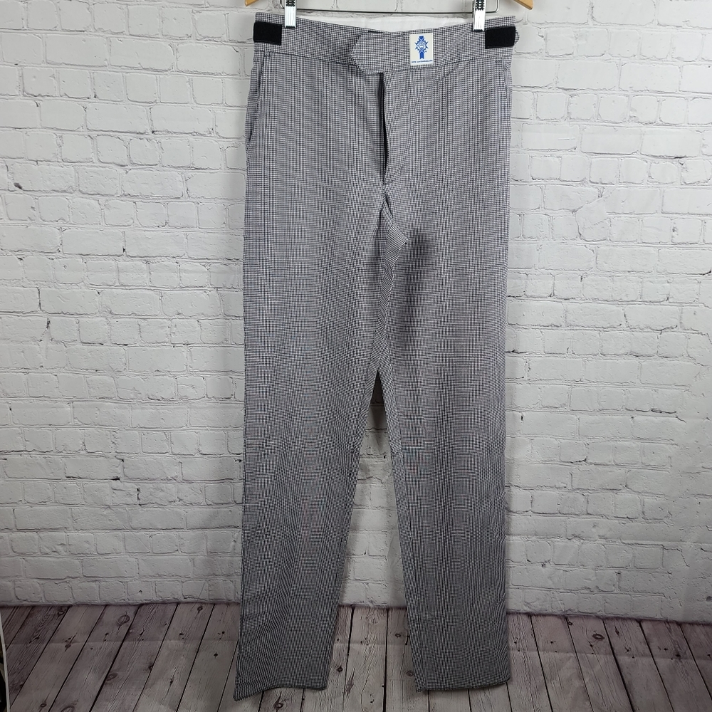 Le Cordon Bleu Classic White Houndstooth Chefs Pants. UNISEX